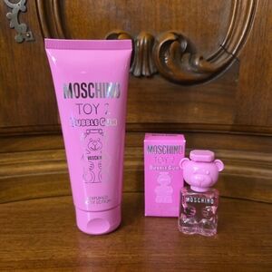 Moschino Toy 2 Bubble Gum Perfumed Body Lotion, 3.4oz and Perfume, .17oz--New